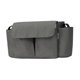 thumbnail image 3 of Bolsa organizadora para cochecito de tela Oxford, bolso colgante para cochecito con múltiples bolsillos, bolsa para mamá para teléfono, servilletas, Gris, 3 of 8