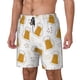 thumbnail image 1 of Balery Beer Bañador para hombre, shorts de playa de secado rápido con entrepierna y forro de compresión-Small, 1 of 6