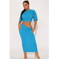 thumbnail image 2 of Popcorn Texture Maxi Skirt 2pcs Set (S, Orange), 2 of 9