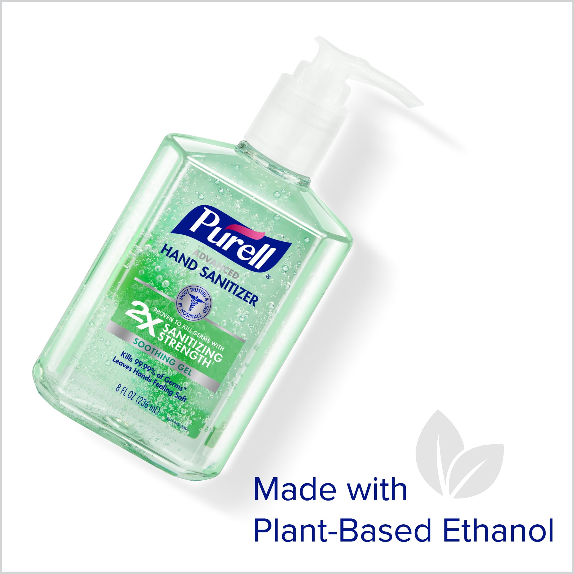 PURELL® Advanced Hand Sanitizer Soothing Gel, 8 oz Pump Bottle (Adult)