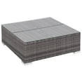 thumbnail image 5 of vidaXL 8 Piece Garden Lounge Set with Cushions Poly Rattan Gray, 5 of 5