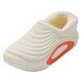 thumbnail image 4 of Platform Clogs for Womens Mens Slip on Wide Toe Box Fleece Lined Lightweight Non Slip House Slippers, 4 of 5