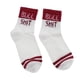 thumbnail image 2 of Calcetines Divertidos Yinane para Hombre y mujer algodón Estampado de letras color Rojo 2 piezas, 2 of 8