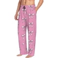 thumbnail image 6 of Cauagu Beautiful pink bow Mens Pajama Pants Sleep & Lounge Pants,PJ Bottoms with Pockets-X-Large, 6 of 6