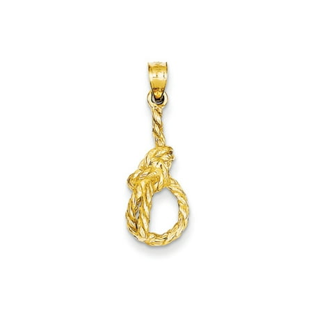 14k Yellow Gold Sailor's Rope Knot