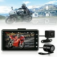 thumbnail image 1 of Motorcycle Video Recorder,1080P Hd Motorcycle Video Recorder, 120-Degree Ultra-Wide-Angle Cam Dvr Driving Recorder, 3-Inch Lcd Screen, Multilingual Motorcycle Electronics, 1 of 9