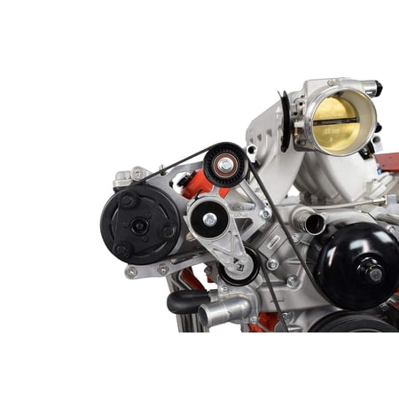 ICT Billet A/C Compressor Bracket Kit Compatible with Fox Body LS1 for LS Swap Mustang 551792-2