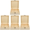 thumbnail image 3 of MLINS 4pcs Wood Compartment Tea Box Wooden Divided Tea Bag Storage Box Coffee Bag Holder Tea Bag Organizer, 3 of 8