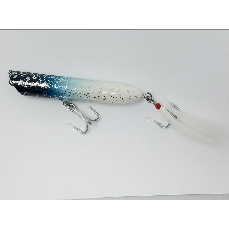 baited fish hook Weighted Hook) 4" Fluke Soft Plastic - GOLD GLITTER GREENBACK