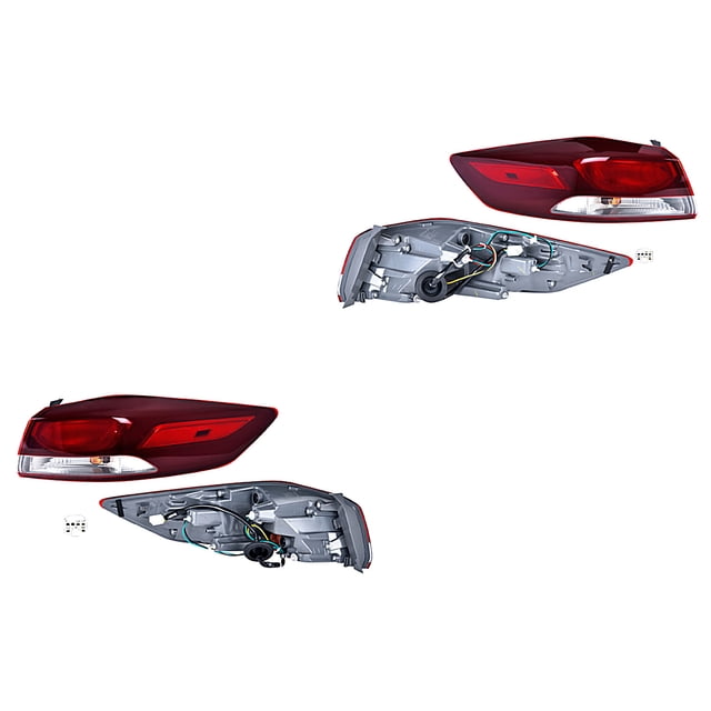 Par de Calaveras Elantra 2017 A 2018 Hyundai Ext DEPO .