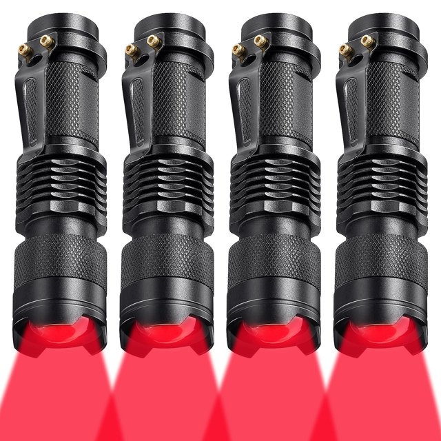Linterna Honoson, luz roja, 200 lúmenes, haz de 150 yardas