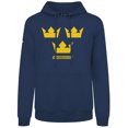 thumbnail image 2 of Men's Levelwear Navy Sweden 2025 4 Nations Face-Off Podium Pullover Hoodie, 2 of 3