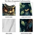 thumbnail image 4 of luoweisi Men's Beach Shorts Quick Dry Swim Trunks with Mesh Lining Cartoon Owl L, 4 of 5