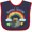 Navy and Red, variant on Inktastic Mommy's Treasure St. Patrick's Day Rainbow and Gold Boys or Girls Baby Bib