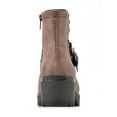 thumbnail image 3 of White Mountain Womens Rufus Faux Leather Studded Motorcycle Boots, 3 of 3