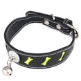 thumbnail image 4 of Collier pour Animaux Réfléchissant Réglable : Collier pour Chat en Faux Cuir avec Clochette, 4 of 10