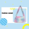 thumbnail image 3 of Vintage Female Shoulder Underarm Bag Animal Pattern Plush Portable Mini Purses, 3 of 8