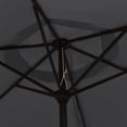 thumbnail image 3 of vidaXL Parasol Black 200x224 cm Aluminium, 3 of 5