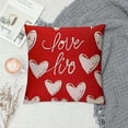 thumbnail image 2 of PHYHOO  Valentines Day Pillow Covers  Love Heart Red Pillowcases Valentine's Day Decorative Throw Pillow Covers Lovely Home Decor for Sofa Couch, 2 of 5
