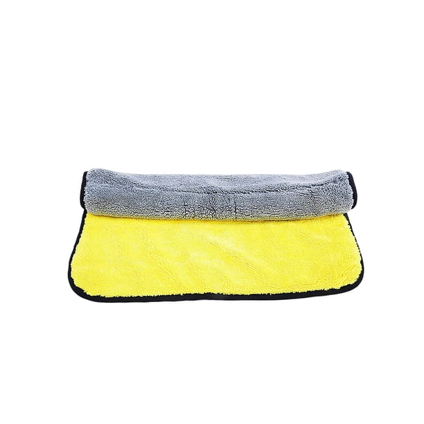 Toalla de secado de coche, paño de limpieza multiusos de absorción de agua espesado de alto rendimiento, eliminación de manchas, toallas Vehículos, repuestos y accesorios Mis Gris Amarillo 30*30cm Scienceny VI017091-01