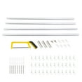 thumbnail image 4 of White Ceiling Mount Curtain Track Kit with Hooks Small Size Living Room for Space 9ft-12ft Wide, Scalable, 4 of 13
