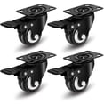 thumbnail image 1 of Juego de 4 ruedas giratorias de 2/50 mm, ruedas para muebles, ruedas con freno, ruedas industriales para muebles, ruedas para servicio pesado 420 kg (negro) esquí esquí Gafas de esquí, 1 of 5