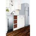 thumbnail image 5 of ADA compliant 18" wide frost-free freezer built-in or freestanding use, with SS door, black cabinet, lock, and digital thermostat, 5 of 5