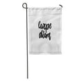 thumbnail image 1 of POGLIP Carpe Diem Lettering Latin Phrase Seize The Day Fun Brush Ink Inscription for Overlays Garden Flag Decorative Flag House Banner 28x40 inch, 1 of 2