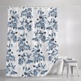 thumbnail image 3 of Shower Curtains for Bathroom, Blue Fruit Waterproof Fabric Shower Curtain, Vintage Plant Nature Botanical Flower Floral Decorative Bathroom Curtain for Bathtub, 36"x72", No Hooks Included, 3 of 9