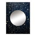 thumbnail image 2 of Designart "Starry Night Sky in Indian Art I" Indian Art Mirror Wall Decor - Global Teal People Mirror Wall Art For Entryway - 32" x 24" Inch, 2 of 5