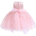 thumbnail image 2 of Vestido Formal para niñas pequeñas, lazo, cumpleaños, boda, fiesta, vestido de encaje de flores Xemadio CJWUS-4313, 2 of 6