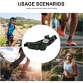 thumbnail image 5 of Hukapapa-riñonera deportiva para hombre y mujer, equipo para correr al aire libre, impermeable, botella de agua para teléfono, elástica, a la moda, gris oscuro, 5 of 5