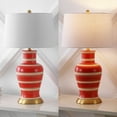 thumbnail image 7 of JONATHAN Y Julian 29" Traditional Classic Ceramic Urn LED Table Lamp, Red/Beige, JYL4026K, 7 of 7