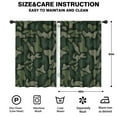 thumbnail image 2 of Blackout Kids Curtains,Dark Green Camo Classic Shapes Pattern Childrens Insulated Curtains Set Of 2,Bedroom Essentials,Toddler Room Decor 42"x63", 2 of 5