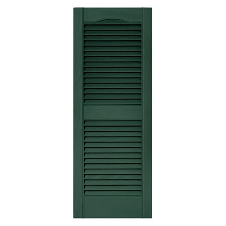 Builders Edge 14.5W in. Louvered Vinyl Shutters (Best Price Plantation Shutters)