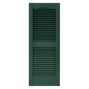 Builders Edge 14.5W in. Louvered Vinyl Shutters