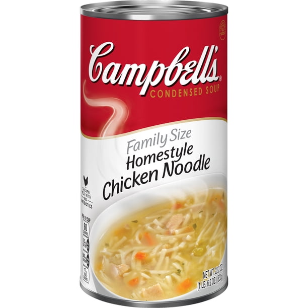 Campbell's Condensed Family Size Homestyle Chicken Noodle Soup, 22.2 oz