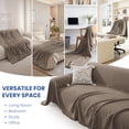 thumbnail image 6 of JIATER Sofa Cover Slipcover Couch Cover Durable Furniture Protector for Pets Home Decor 71"x118" Coffee, 6 of 7