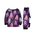 thumbnail image 4 of Halloween Pajamas, Pastel Tie Dye Matching Family Pajamas Pink Purple Ghost Print Long Sleeve Two Piece Pajama Set Soft Sleepwear Nightwear Loungewear Girly Casual Photos, 4 of 7