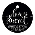 thumbnail image 1 of 100 PCS Love is Sweet Customized Hang Tags Personalized Wedding Favor Gift Paper Tag, 1 of 1