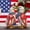 A, variant on Floleo Wooden Eagle Figurine, Patriotic Independence Day Decor for Desktop and Shelf, Handcrafted 2D Wood Decor with Base, 4th of July Home Office Decoration Gift