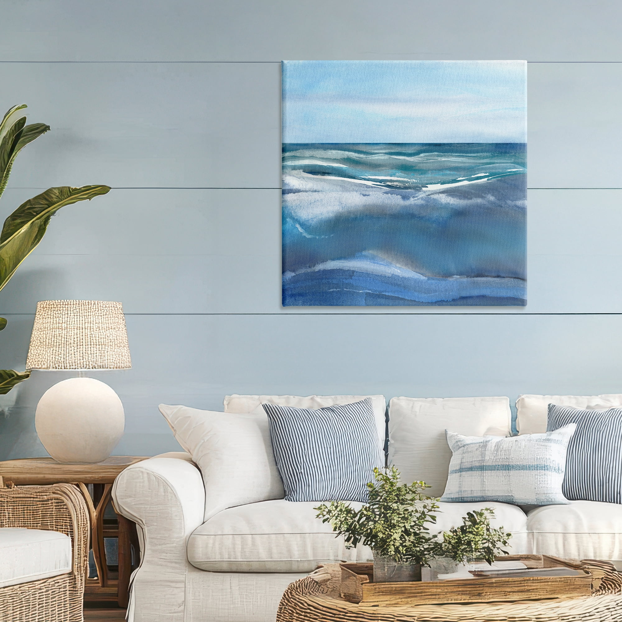 Stupell Industries Calm Seas under Soft Sky Canvas Wall Art, design by Susan Jill