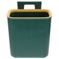 thumbnail image 6 of Raindrops Compact Green PP Material Cabinet Hanging Trash Can for Home Use in Kitchen or Bathroom 7.5 x 4.3 x 12.6 Inches, 6 of 8