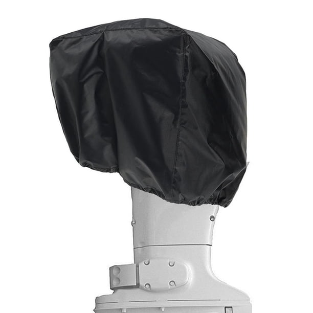 Muyoka Cubierta de motor fuera de borda Cubiertas impermeables para motor de barco Anti-UV A prueba de polvo 210D Oxford Cubiertas para capó de motor de barco resistente a la intemperie Cubierta para Muyoka Hogar