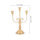 thumbnail image 2 of NUOLUX Portavelas Decorativo De Hierro Con Triple Estilo Europeo Para De Comedor Dorado, 2 of 8