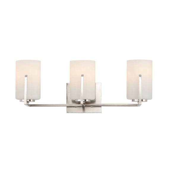 21283SWSN Maxim Lighting Dart 3 Light Bath Vanity Approved for Damp Locations-Satin Nickel Finish