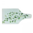 thumbnail image 1 of Dragonfly Cutting Board, Leaves with Little Dragonflies and Jasmine Environmental Botanical Illustration, Tempered Glass Cutting and Serving Board, Wine Bottle Shape, Green White, by Ambesonne, 1 of 1