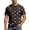 Black-2, variant on Mens T-Shirts Summer Short Sleeve Crewneck Casual Loose Fit Floral Print Beach Shirt Streetwear