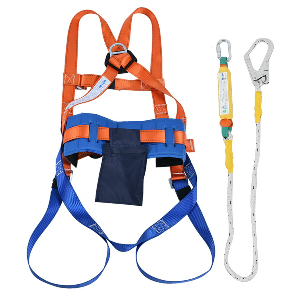 Mgaxyff Aerial Work Fall Protection Full Body Safety Harness Adjustable ...