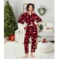 thumbnail image 6 of ANLIQI Matching Christmas Pajamas for Couples Fleece Plaid PJ Set, Ultra-Soft & Warm Lounge Wear with Pockets(RP_XL), 6 of 6